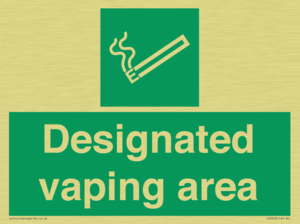 Designated vaping area